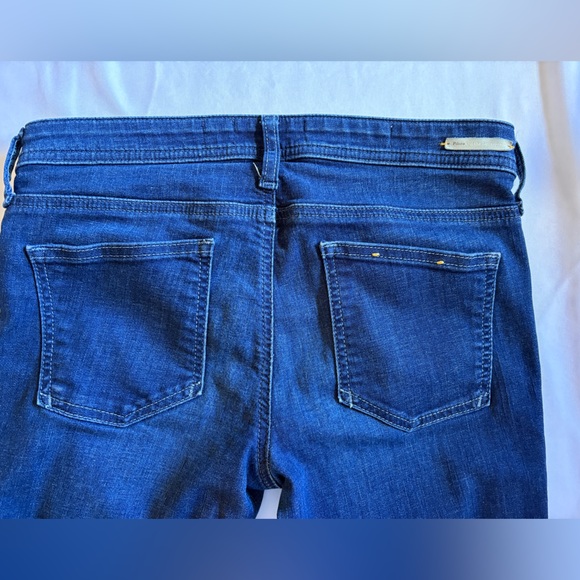 Pilcro and the Letterpress Dark Blue Serif Straight Leg Jeans Size 28 - Picture 5 of 5